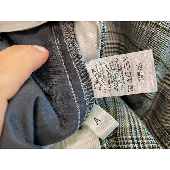 NWOT LOFT Plaid Gray High Rise Pants Trousers 8us Flare - Picture 8 of 15